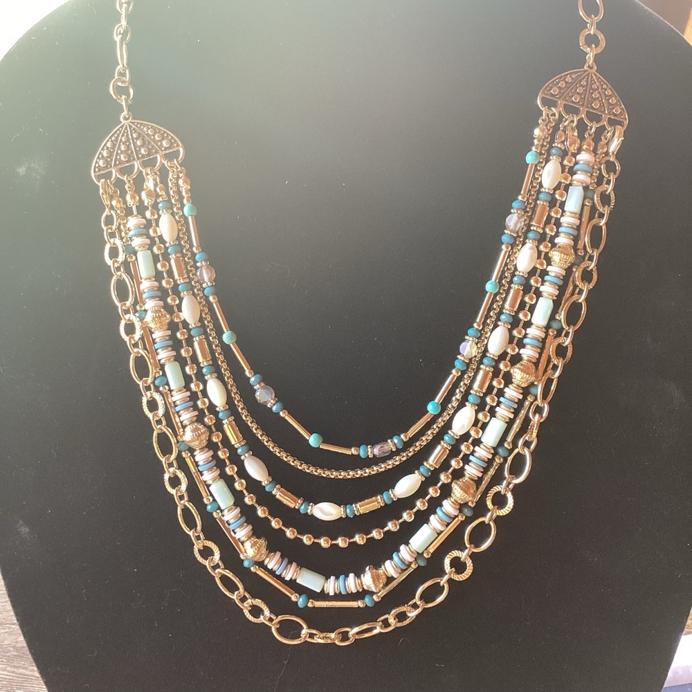 Premier Designs Vacay Necklace- Features 7 Chains!